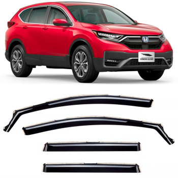 Voron Glass In-Channel Extra Durable Rain Guards For Honda Cr-V (Crv) 2017-2022, Window Deflectors, Vent Window Visors, 4 Pieces - 220150