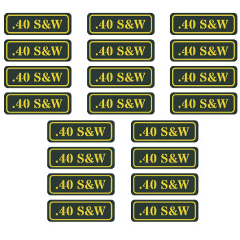 Aolamegs Ammo Can Vinyl Sticker Set Decal Label 40Sw (20 Pack40Sw