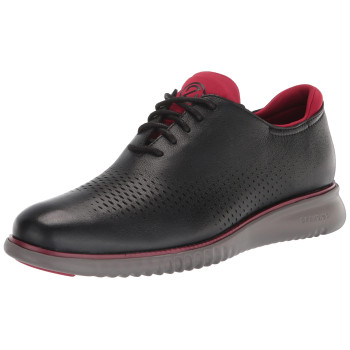 Cole Haan Mens 2Zerogrand Laser Wingtip Oxford Lined, Blackrio Redcharcoal, 8