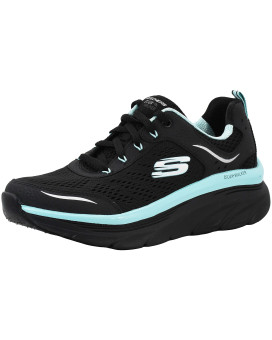 Skechers Womens Dlux Walker-Infinite Motion Sneaker Blackaqua 75