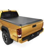 Yitamotor Soft Tri Fold Truck Bed Tonneau Cover Compatible With 2005-2015 Toyota Tacoma Fleetside 5 Ft Bed