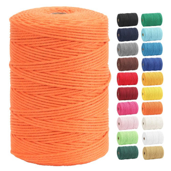 Macrame Cord,Daofary 3Mm X 328 Yards (About 300M) 100 Natural Cotton Macrame Rope Twine String Cord For Diy Crafts Knitting Plant Hangers Christmas Wedding Dacor