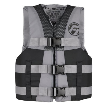 Full Throttle Teen Nylon Life Jacket Grey