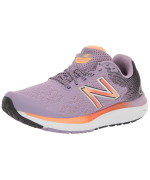 New Balance Womens Fresh Foam 680 V7 Running Shoe, Raw Amethystblackvibrant Orange, 6