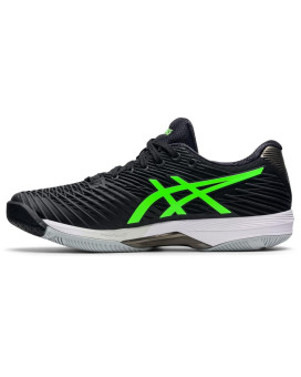 Asics Mens Solution Speed Flytefoam 2 Tennis Shoes, 6, Blackgreen Gecko