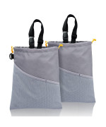 Gnegni 2Pcs Car Garbage Can For Travel, Adjustbale Car Trash Bag With Leakproof Lining