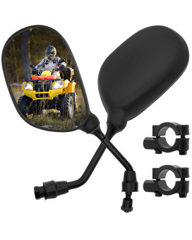 Atv Rear View Mirror, 360 Degrees Ball-Type Atv Side Rearview Mirror With 78 Handlebar Mount For Motocycle Scooter Moped Sportsman Dirt Bike Cruiser 4 Wheeler Mirrorsa