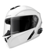 Sena Outrush R Bluetooth Modular Motorcycle Helmet With Intercom System (Gloss White, Medium)