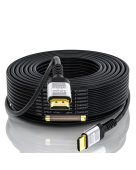 Soonsoonic 4K Hdmi 100 Ft Cable With Built-In Signal Booster Hdmi 20 High Speed Cables 4K60Hz 2K 1080P 3D Arc Ethernet Cord For Uhd Tv Monitor Laptop Xbox Ps4 (305M)