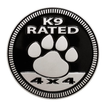 Badge Glow Metal K9 4X4 Automotive Badge Specifically Designed For The Jeep Wrangler Or Cherokee Stick It Anywhere (K9-Badge)