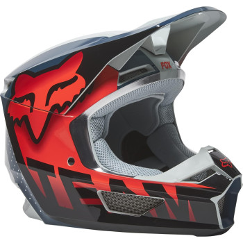 Fox Racing V1 Core Motocross Helmet, Trice Greyorange, Small