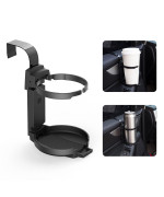Littlemole Car Cup Holder, Vehicle Door Cup Holder, Adjustable Folding Drink Holder For Truck Interior, Soda Cans, Water Bottles, Coffee