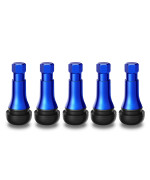 Ckauto Tr413Ac Blue Chrome Rubber Snap-In Tire Valve Stems (5 Pack)