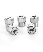 Ford Bronco Abs Plastic Chrome Valve Stem Cap Covers (Pack Of 5)