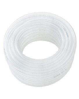 Davco 12 Id X 100Ft Clear Vinyl Tubing, Low Pressure Flexible Pvc Tubing, Heavy Duty Uv Chemical Resistant Lightweight Plastic Vinyl Hose, Bpa Free And Non Toxic