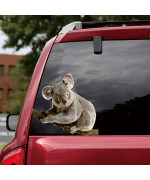 Senksll Koala Car Stickers Window Cling Funny Car Sticker Window Decal For Vehicles Automotive Decals