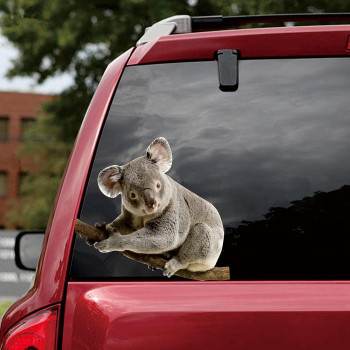 Senksll Koala Car Stickers Window Cling Funny Car Sticker Window Decal For Vehicles Automotive Decals