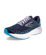 Brooks Glycerin 20 Lightweight Sneakers For Women - Durable And Breathable Air Mesh Upper Offers A Secure Fit Peacoatoceanpastel Lilac 7 D - Wide
