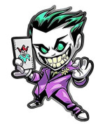 The Joker Graffiti Material Sticker Graphic Decal Sticker