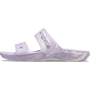 Crocs Unisex-Adult Classic Tie Dye Two-Strap Sandals, Lavendermulti, 13 Men15 Women