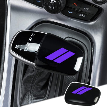 Auovo Gear Shift Knob Trim For Charger Accessories Challenger 2015-2023 Durango 2016-2023 Abs Interior Decoration Gear Shifter Cover (Purple)