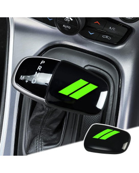 Auovo Gear Shift Knob Trim For Charger Accessories Challenger 2015-2023 Durango 2016-2023 Abs Interior Decoration Gear Shifter Cover (Green)
