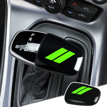 Auovo Gear Shift Knob Trim For Charger Accessories Challenger 2015-2023 Durango 2016-2023 Abs Interior Decoration Gear Shifter Cover (Green)