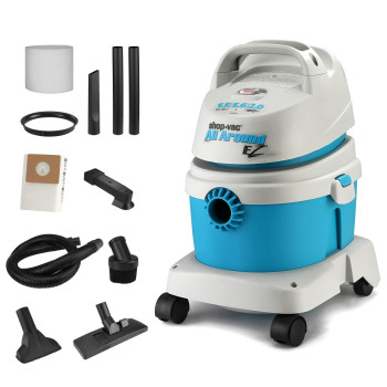 Shop-Vac 1.5 Gallon 2.0 Peak Hp All Around Ez Wetdry Vacuum, Portable Compact Shop Vacuum, 3 In 1 Function With Wall Bracket & Multifunctional Attachments For Home, Apartment, Vehicles, 5895100