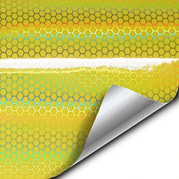 Vvivid Bio Hex Air-Tint Headlight Vinyl Roll (12 X 60, Micro Yellow)