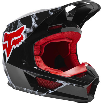 Fox Racing V1 Core Motocross Helmet, Karrera Black, Small