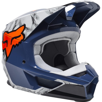 Fox Racing V1 Core Motocross Helmet, Karrera Dark Indigo, X-Small