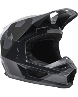 Fox Racing V1 Core Motocross Helmet, Bnkr Black Camo, X-Large