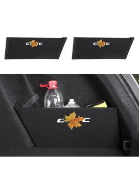 2Pcs Rear Trunk Organizer Side Divider Emblem Badge Sticker Compatible With Honda Civic 10Th Gen 2016 2017 2018 2019 2020 2021 Accessories - Only For Sedan