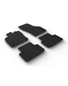 Gledring Gl 0851 Set Of Rubber Mats For Cupra Formentor 2020 (T Profile 4 Pieces + Mounting Clips) Black