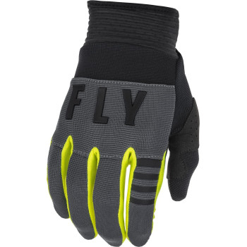 Fly Racing 2022 Youth F-16 Gloves (Greyblackhi-Vis, Youth Medium)