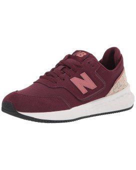 New Balance Womens Fresh Foam X-70 V1 Sneaker, Nb Burgundywashed Hennawhite, 105