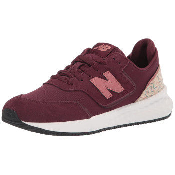 New Balance Womens Fresh Foam X-70 V1 Sneaker, Nb Burgundywashed Hennawhite, 105