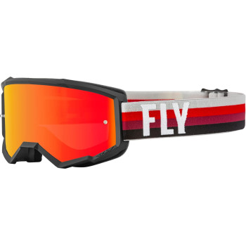 Fly Racing Youth Zone Goggles (Blackred Wred Mirroramber Lens)