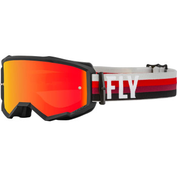 Fly Racing Zone Goggles (Blackred Wred Mirroramber Lens, Adult)