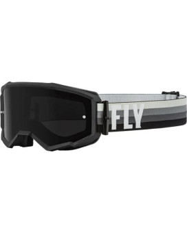 Fly Racing Zone Goggles (Blackgrey Wdark Smoke Lens, Adult)