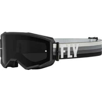 Fly Racing Zone Goggles (Blackgrey Wdark Smoke Lens, Adult)