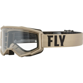 Fly Racing Focus Goggles (Khakibrown, Adult)