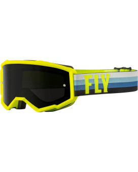 Fly Racing Youth Zone Goggles (Hi-Visteal Wdark Smoke Lens)