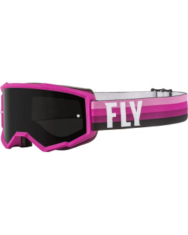 Fly Racing Youth Zone Goggles (Pinkblack Wdark Smoke Lens)