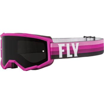 Fly Racing Youth Zone Goggles (Pinkblack Wdark Smoke Lens)