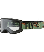 Fly Racing Focus Goggles (Green Camoblack, Adult)