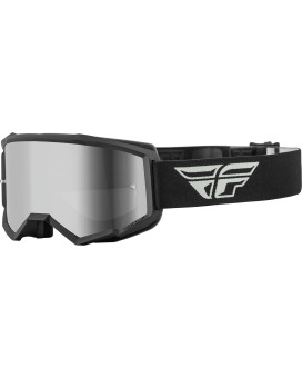 Fly Racing Youth Zone Goggles (Greyblack Wsilver Mirrorsmoke Lens)