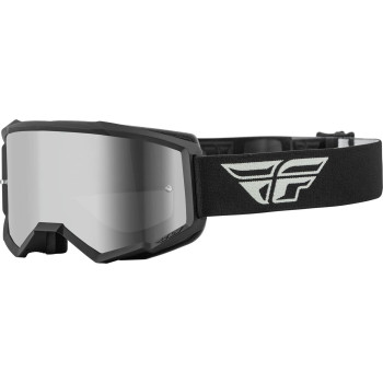 Fly Racing Youth Zone Goggles (Greyblack Wsilver Mirrorsmoke Lens)