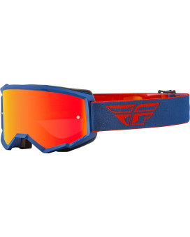 Fly Racing Youth Zone Goggles (Rednavy Wred Mirroramber Lens)