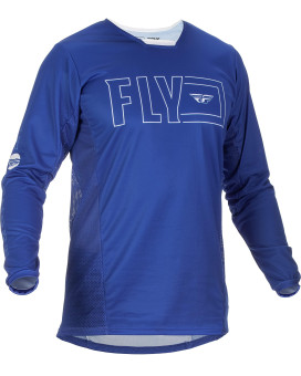 Fly Racing 2022 Adult Kinetic Fuel Jersey (Bluewhite, Large)